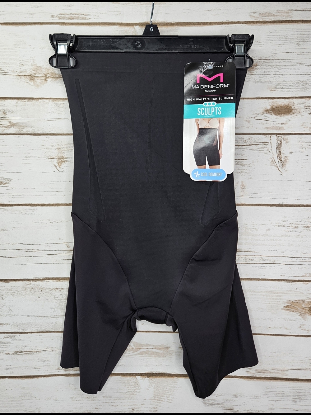 Maidenform Flexees Sculpts High Waist Thigh Slimmer Cool Comfort Size Medium - Picture 3 of 8